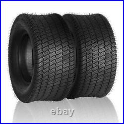 Two 24x9.50-12 24x9.5-12 24x9.5x12 Lawn Mower Tractor Turf Tires 4 Ply Rated