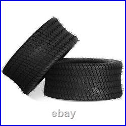 Two 24x9.50-12 24x9.5-12 24x9.5x12 Lawn Mower Tractor Turf Tires 4 Ply Rated