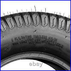 Two 24x9.50-12 24x9.5-12 24x9.5x12 Lawn Mower Tractor Turf Tires 4 Ply Rated