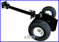 Two Wheel Sulky Lawn Mower Pneumatic Wheel Walk Behind Mower Powder Coated Black