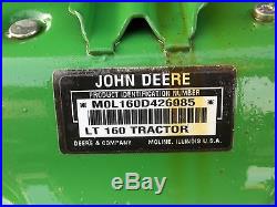 USED JOHN DEERE LT160 42 LAWN TRACTOR HYDRO TRANSMISSION
