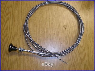 Universal Push Pull Choke or Throttle Cable 60 Conduit Length TRACTOR, GOKART