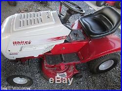Used White LT1300 Riding lawn mower tractor 38 deck mulch plug 13 hp Briggs