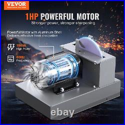 VEVOR 1HP 750W Lawn Mower Blade Grinder Sharpener 9-inch Ceramic Grinding Wheel