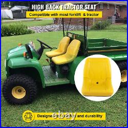 VEVOR John Deere High Back Tractor Seat 2PCS Garden Mower Seat withDrain Hole