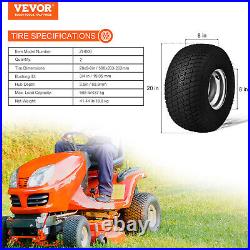 VEVOR Lawn Mower Tires 20x8-8 Lawn Tractor Tires 2-Pack S-Turf Pneumatic Tires