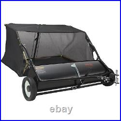 VEVOR Pro Lawn Sweeper Tow Behind/Hand Push Leaf Grass Yard Collector Adjustable