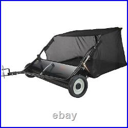 VEVOR Pro Lawn Sweeper Tow Behind/Hand Push Leaf Grass Yard Collector Adjustable