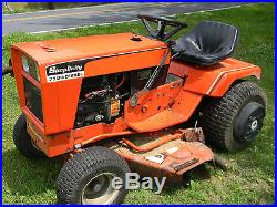 Vintage 1985 Diesel Simplicity 7790 Garden Lawn Tractor Mower with Plow