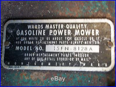 Vintage Antique Montgomery ward's Lauson Gas Engine powered reel lawn mower