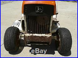 Vintage Original John Deere 110 Orange Patio Lawn Tractor