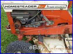 Vintage Used Allis Chalmers Homesteader Tractor 36 Mower Deck 8HP Briggs Engine