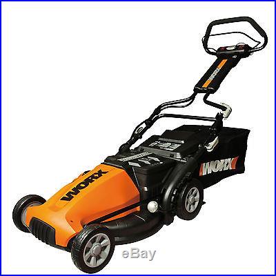 WG788 Worx 19-Inch 36V Cordless Lawn Mower With Removable Battery & IntelliCut