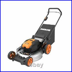 WORX WG751 2X20V 20 Cordless 5.0ah Lawn Mower with Mulch Plug and Side Discharge