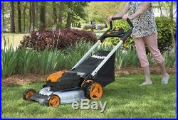WORX WG774 56V 17 Cordless Electric Lawn Mower with Intellicut & Mulch Plug