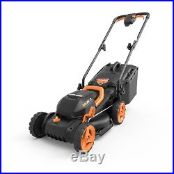 WORX WG779 20V PowerShare13 Cordless Lawn Mower with Intellicut & Mulch Plug