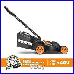 WORX WG958 20V Cordless Lawn Mower WG779 + FREE 2-Speed Turbine Blower WG547