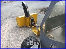 Walker Mower Snowblower Attachment, Soft Cab, Tires And Implement Hitch