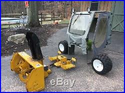 Walker Mower Snowblower Attachment, Soft Cab, Tires And Implement Hitch
