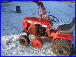 Wheel Horse C120 garden tractor with factory single arm frontend loader