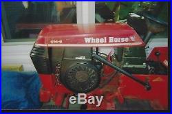 Wheel horse tractors 56', 63', 72', 87', 88', 99' and a trailer to hold them