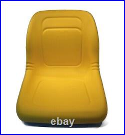 Yellow High Back Seat fits John Deere Riding Mowers GT235, GT235E, GT242, GT245