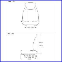 Yellow Seat Fits John Deere F620 F680 F687 717A 727A 737 757 Z Trak ZTR Mower