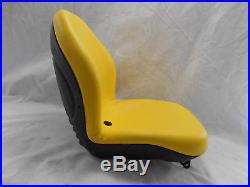 Yellow Seat John Deere X465, X475, X485, X495,575,585,595, X700,720,729,749 Jd #doai