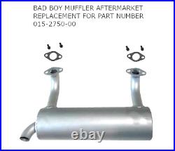 Zt Elite Bad Boy Muffler Replaces Oem 015-27500-00 Silver Cermicoat